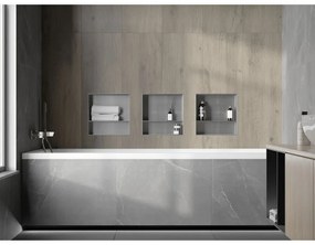 Mexen X-Wall-NR, polička na zapustenie pod obklad bez goliera 30 x 30 cm, oceľová, 1911303010S