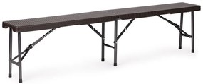 Cateringový stôl 180cm + 2 lavice - ratan