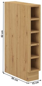 Dolný kuchynský regál Lesana 2 (dub artisan) 15D OTW BB . Vlastná spoľahlivá doprava až k Vám domov. 1063984