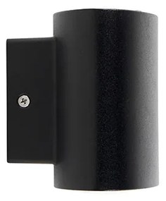 Moderná vonkajšia nástenná lampa čierna vrátane LED IP44 - Ovum