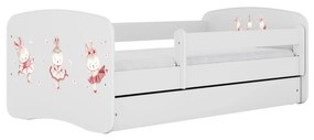 Detská postieľka Babydreams zajačiky biela