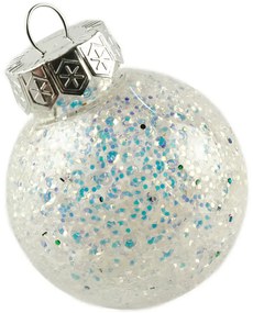 DECOLED Sada ozdôb, d. 6 cm, biela