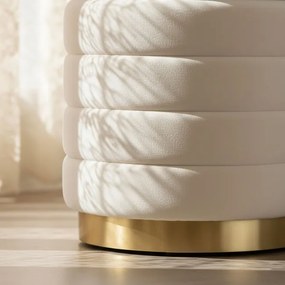 Taburetka LUNA krémová