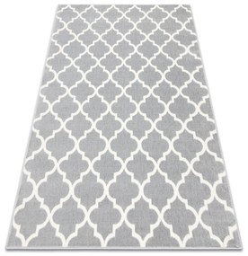 Koberec BCF Morad TRELLIS Vzor marocká mreža, svetlosivý