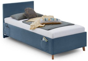 Detská posteľ loop 120 x 200 cm s úložným priestorom modrá MUZZA