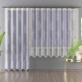 Žakarová záclona  623/D886 biely 250