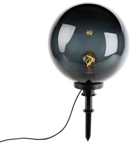 Moderné bodové svetlo dymové 40 cm IP44 - Moshi