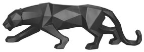 Matne čierna soška PT LIVING Origami Panther