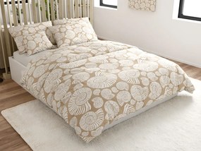 Obliečky z mikrovlákna SNAIL SHELL hnedé Rozmer obliečky: 70 x 90 cm | 140 x 220 cm