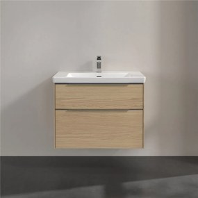 VILLEROY &amp; BOCH Subway 3.0 závesná skrinka pod umývadlo, 2 zásuvky, 772 x 478 x 429 mm, Nordic Oak, C57400VJ