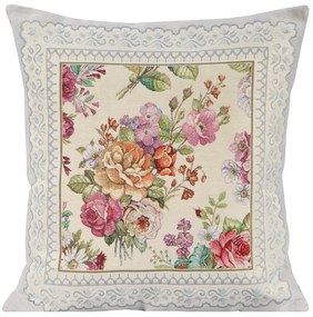 GOBELÍNOVÁ DEKORAČNÁ OBLIEČKA NA VANKÚŠ 1175 47X47 CM VZOROVANÁ