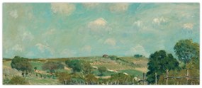 Obraz - Alfred Sisley,  Meadow, reprodukcia (120x50 cm)