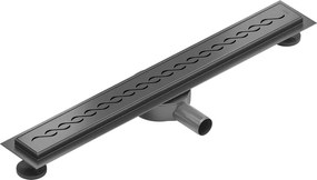 Mexen Flat 360° M18 sprchový žľab 60 cm, brúsený grafit, 1E23060-40