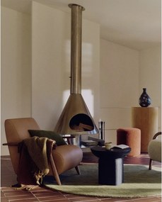 Zelený okrúhly koberec ø 200 cm Empuries – Kave Home