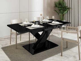 Jedálenský stôl Lezuma, Farby: čierny lesk