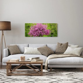 Obraz rozkvitnutého stromu na lúke (120x50 cm)