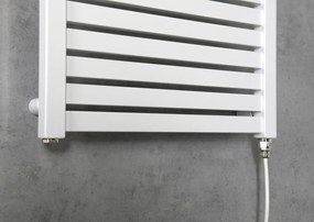 Aqualine Aqualine, TONDI-E elektrické vykurovacie teleso, rovné, 450x970 mm, 300 W, biela, DE450T