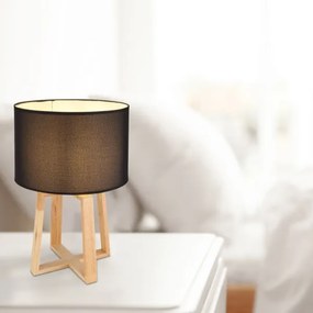 Globo 21621B - Stolná lampa MORITZ 1xE14/40W/230V čierna