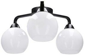 Prisadený luster CALDERA 3xE27/60W/230V čierna