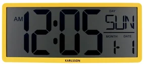 Karlsson 6020YE digitálne hodiny žltá, 35 cm