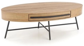 Halmar Konferenčný stolík CAROLINA 41x120 cm zlatý dub/čierna V-CH-CAROLINA-LAW