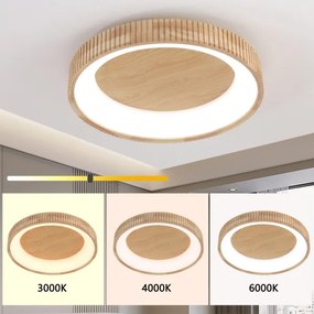 Brilagi - LED stropné svietidlo FALCON WOOD MODERN LED/40W/230V pr. 60 cm, drevené