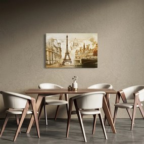 Obraz - Parížske pamiatky (90x60 cm)