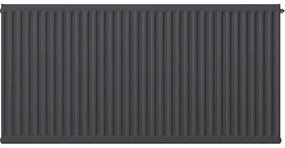 Mexen, Panelový radiátor Mexen CV22 600 x 1400 mm, spodné pripojenie, 2314 W, antracit - W622-060-140-66