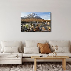 Obraz - Hora s riekou (90x60 cm)