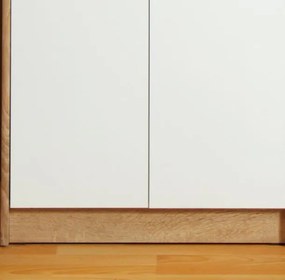 Šatníková skriňa Vincent, dub sonoma/biela