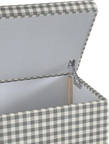 Truhlica čalúnená farba produktu sivá látka vzorované