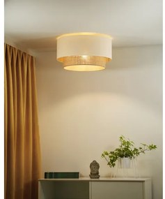 Duolla - Stropné svietidlo BOHO 1xE27/15W/230V pr. 45 cm béžová/hnedá