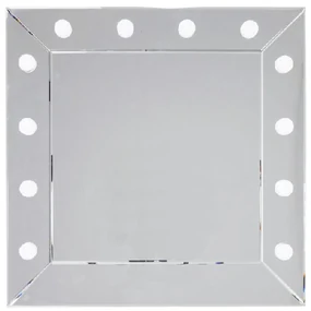 Make Up Square zrkadlo sivé 81x81cm