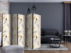 Artgeist Paraván - Golden Feathers [Room Dividers]
