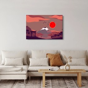 Obraz - Ilustrácie hory Fuji (90x60 cm)