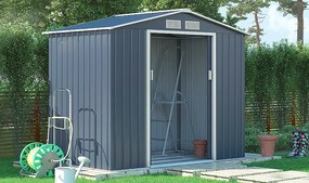 Záhradný domček plocha 213 x 127 cm (šedá)