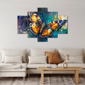 Obraz - Motýľ, olejomaľba (150x105 cm)