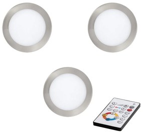 Eglo 78737 - SADA 3x LED Stmievateľné podhľadové svietidlo TINUS LED/17W/230V + DO