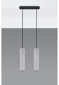 Betónové závesné svietidlo Sollux Fadre, dĺžka 34 cm