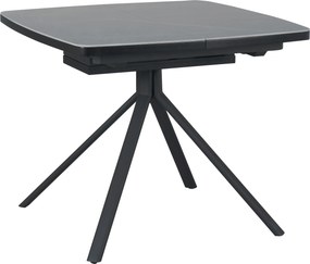 XXXLutz JEDÁLENSKÝ STÔL, sivá, čierna, 90-130/90/76 cm Novel - Stoly - 000069006301