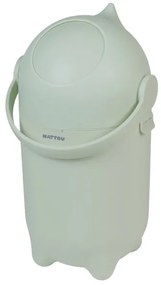 Nattou - Kôš na plienky a prebaľovacia podložka SOFTY 50x70 cm zelená