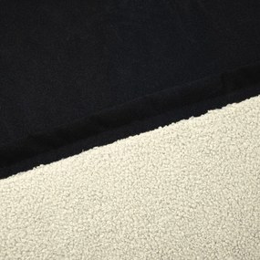 Krémový sedací vak z textílie buklé Snug Long 140 – SLOWDOWN