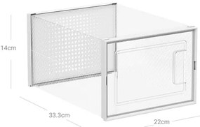 Modulárny regál s priehradkami BOXIFY biely