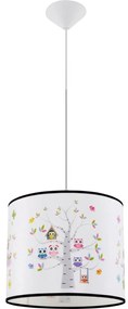 Sollux SL.1422 - Detský luster na lanku OWLS 1xE27/15W/230V pr. 30 cm