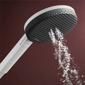 HANSGROHE Raindance Alive Select S sprchová súprava, ručná sprcha 3jet EcoSmart priemer 125 mm, 65 cm sprchová tyč Unica E Puro, jazdec Easy Slide a sprchová hadica 160 cm, matná biela, 24600700