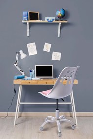 Dekorstudio Detská stolička JOY k písaciemu stolu - bielo ružová