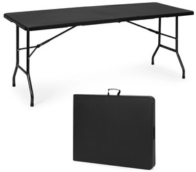 Cateringový stolík 180 cm skladaný, čierny Modern home