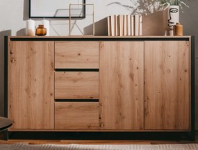 Široká komoda Denver, dub artisan/antracit