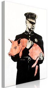 Artgeist Obraz - Police Pig (1 Part) Vertical Veľkosť: 20x30, Verzia: Standard