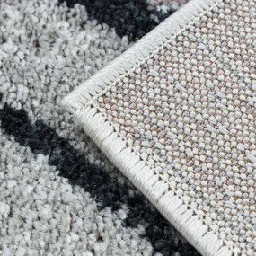 Dywany Łuszczów, Kusový koberec Fusion 5868 white/dark pink, 140x190, ružová, kancelária